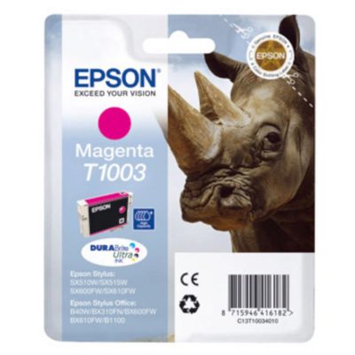 Epson Rhino T1003 DURABrite Ultra Ink, Ink Cartridge, Magenta Single Pack, C13T10034010 Epson Rhino T1003 DURABrite Ultra Ink, Ink Cartridge, Magenta Single Pack, C13T10034010
